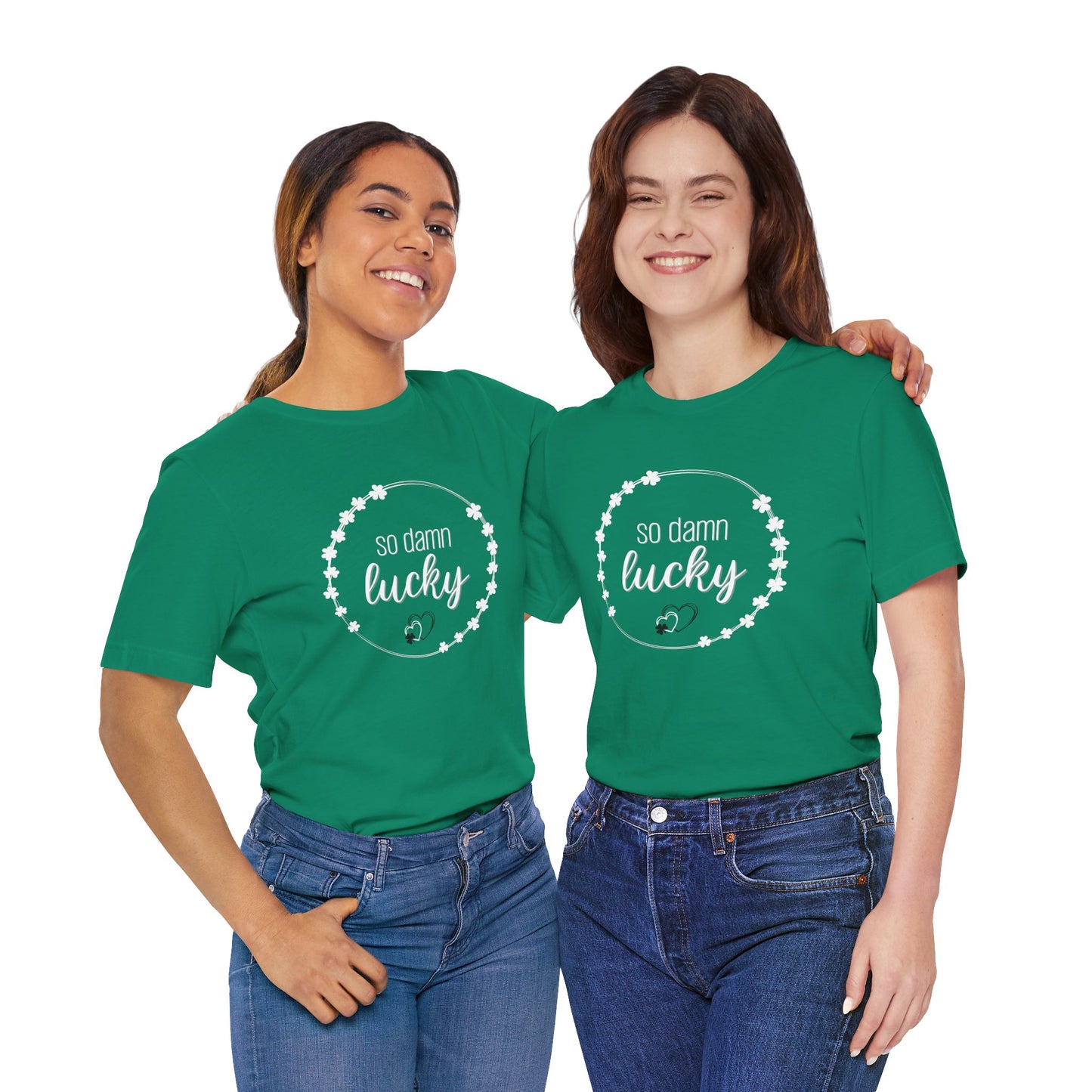 So Damn Lucky Shamrock Tee