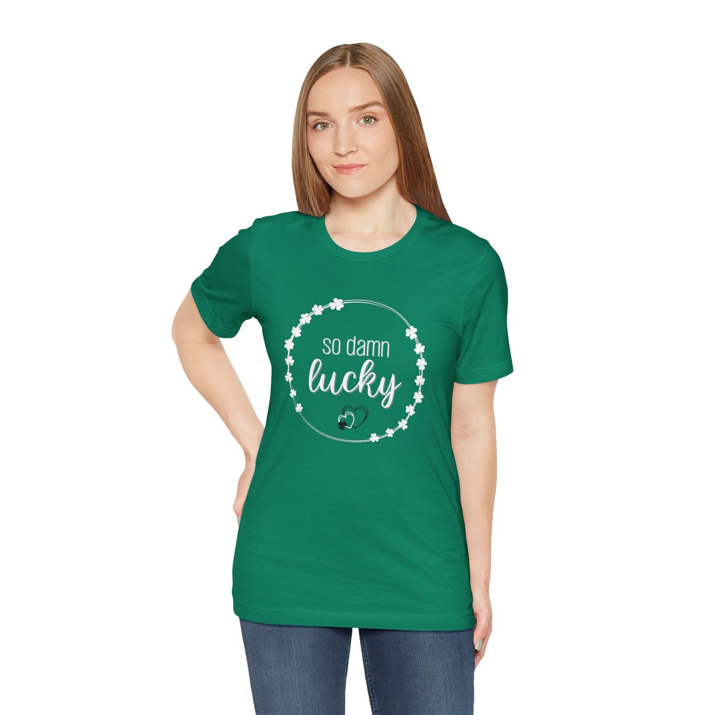 So Damn Lucky Shamrock Tee