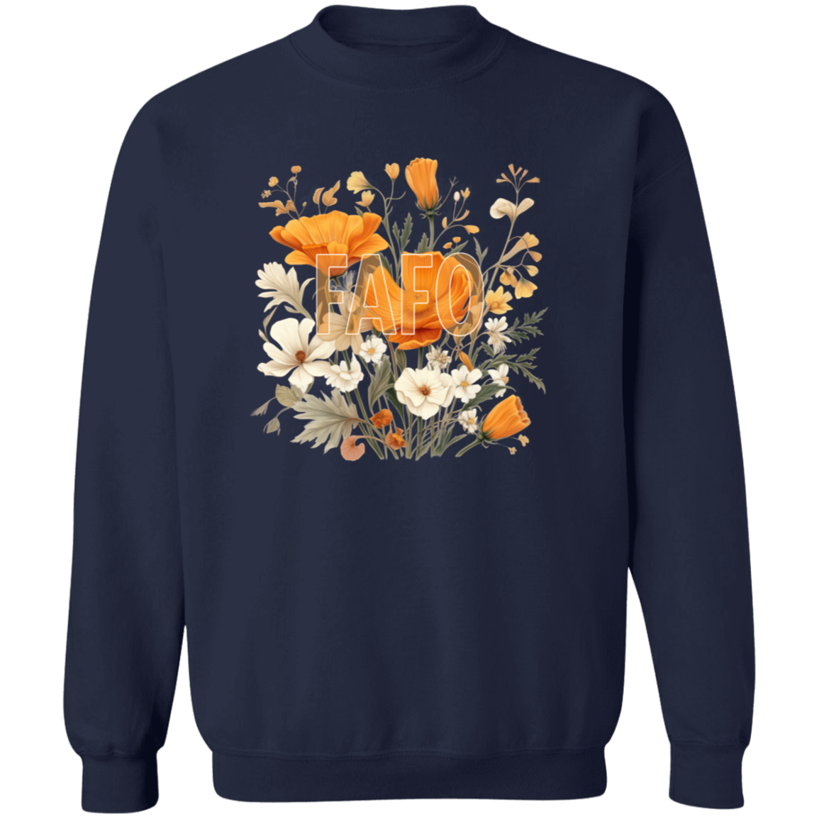 FAFO Floral Crewneck Pullover Sweatshirt