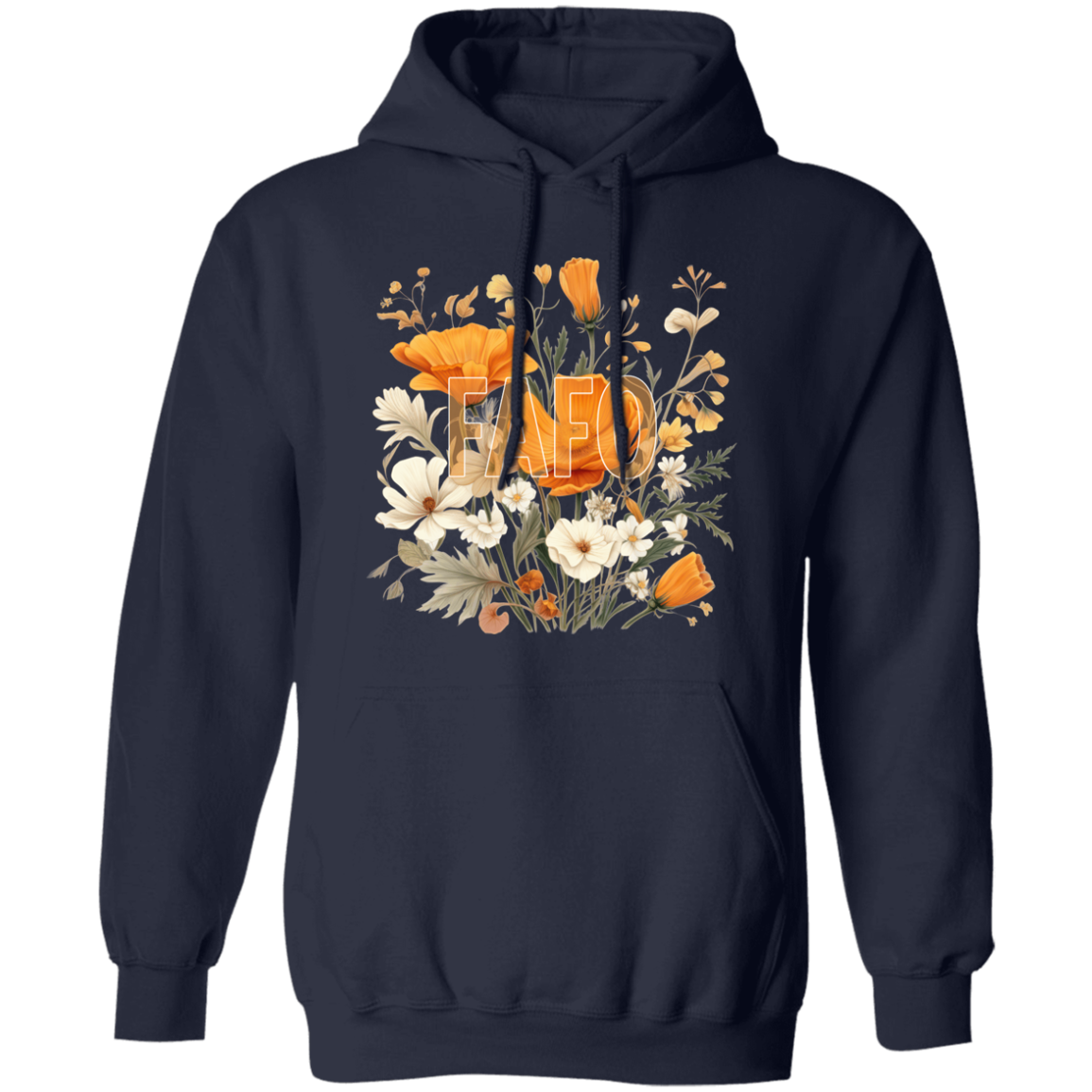 FAFO Floral Pullover Hoodie