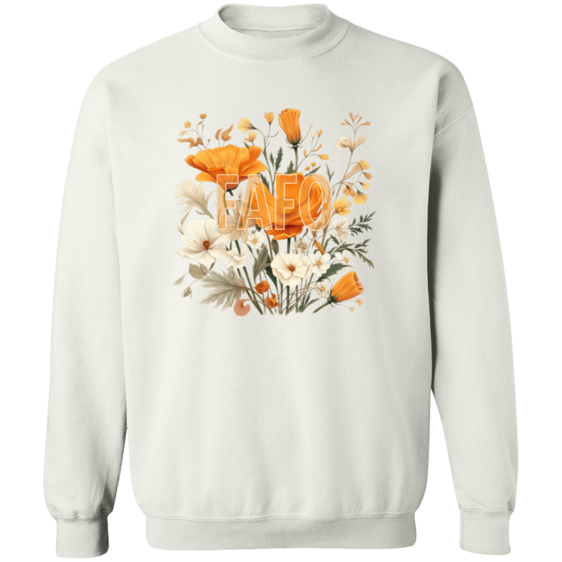 FAFO Floral Crewneck Pullover Sweatshirt
