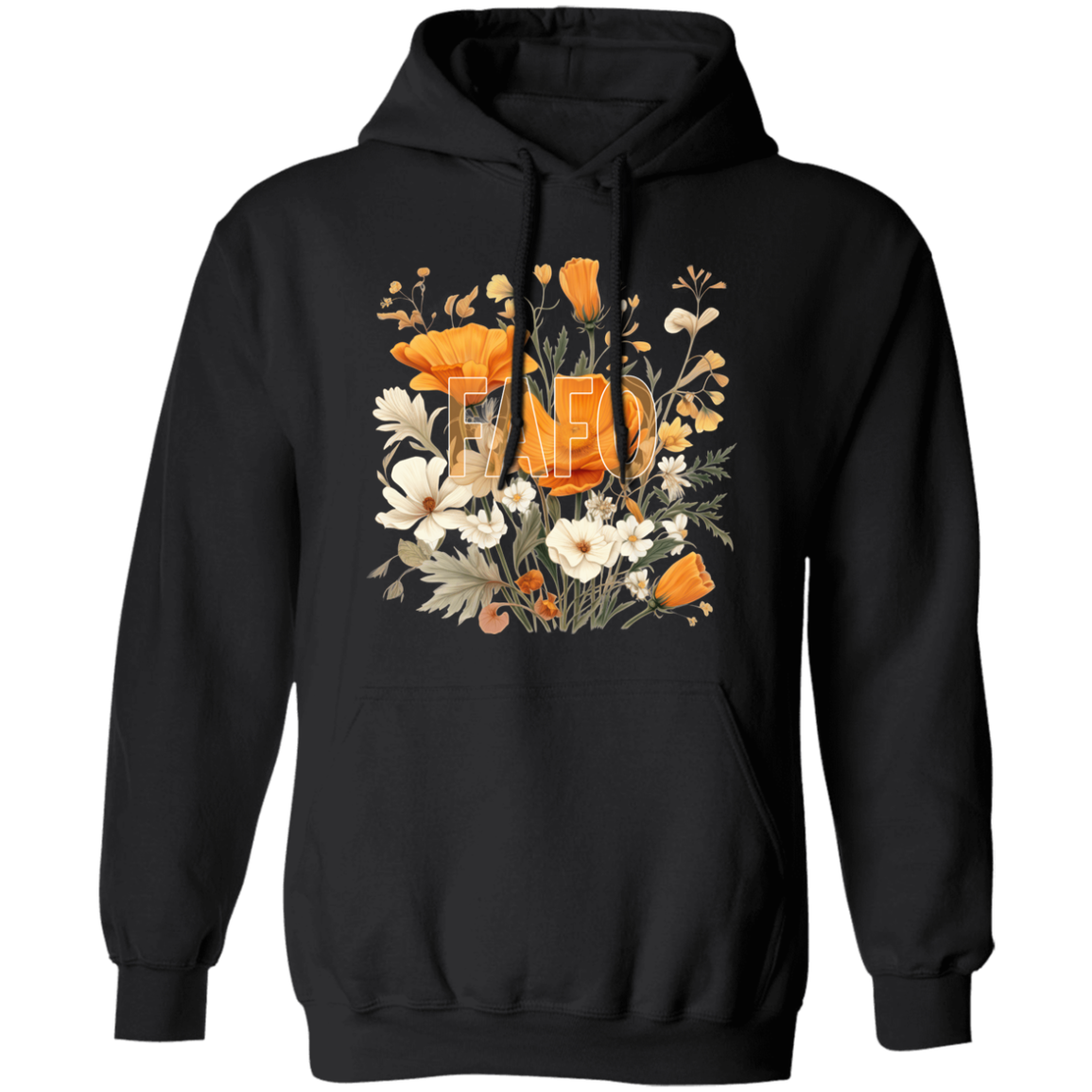 FAFO Floral Pullover Hoodie