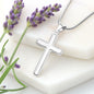 Engraved Cross Personalized Necklace with Christmas Message Card