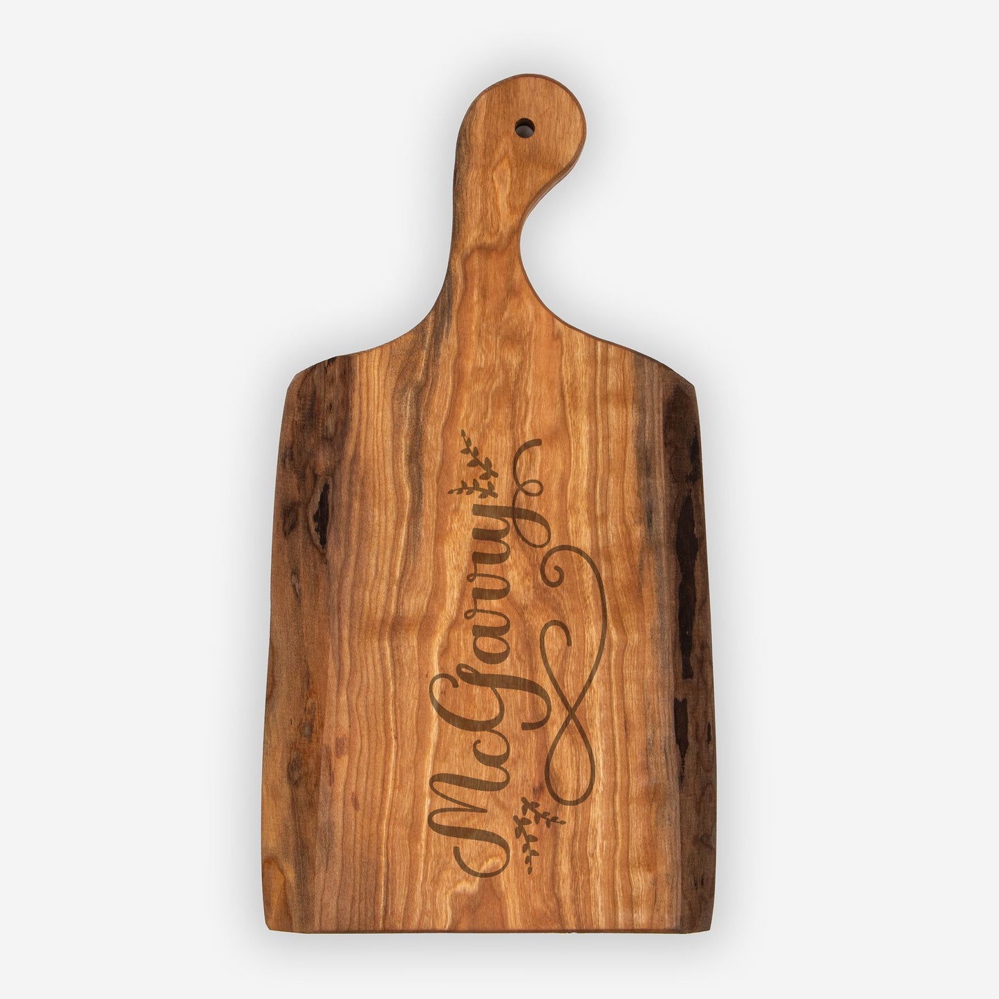 Personalized Live Edge Artisan Wood Serving Board