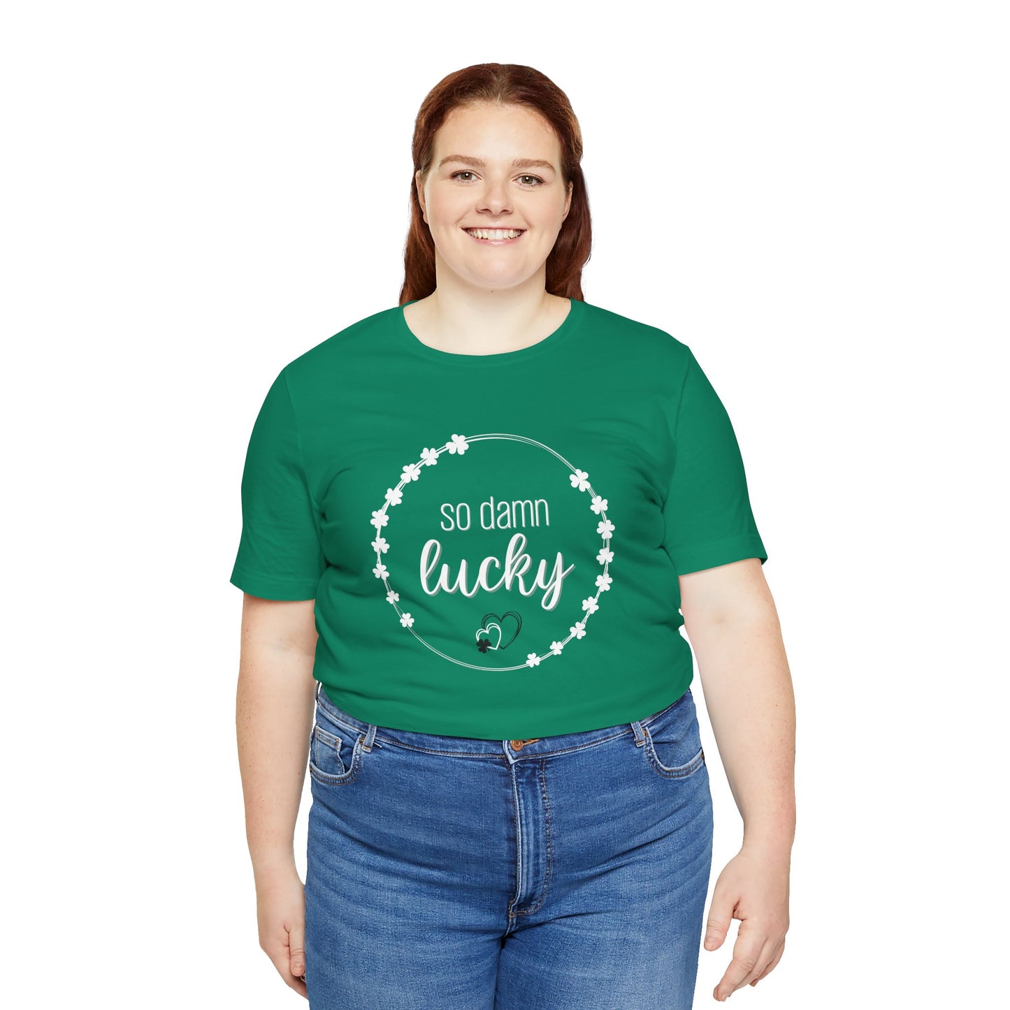 So Damn Lucky Shamrock Tee