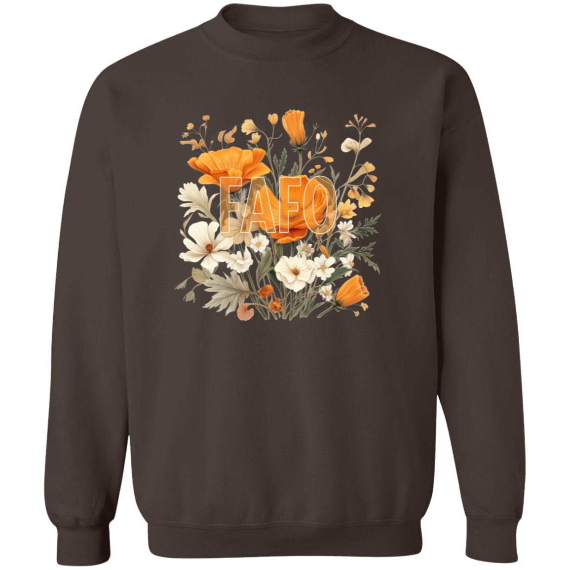 FAFO Floral Crewneck Pullover Sweatshirt