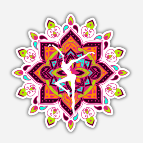 Firedancer Mandala Sticker